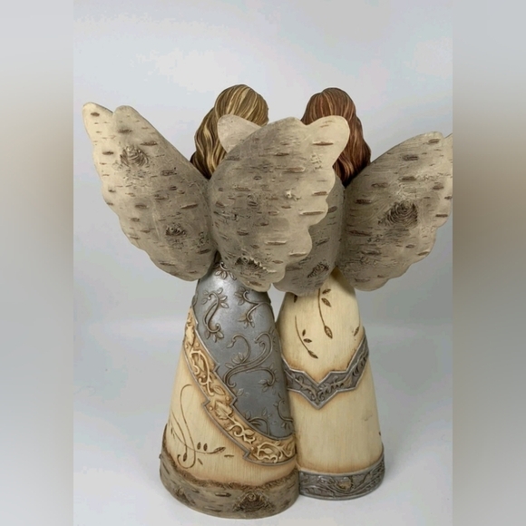 Element Angel Figurine with Cream and Brown Details - Picture 5 of 7